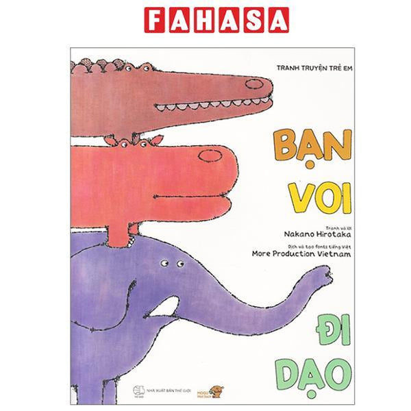 Sách - Tranh Truyện Ehon Nhật Bản - Bạn Voi Đi Dạo (Tái Bản 2023)