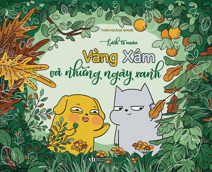 Sách Tô Màu - Vàng Xám Và Những Ngày Xanh (Tặng Kèm Sticker, Số Lượng Có Hạn)