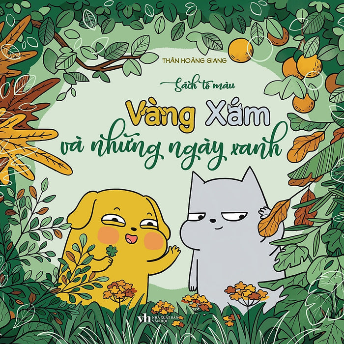 Sách Tô Màu - Vàng Xám Và Những Ngày Xanh (Tặng Kèm Sticker, Số Lượng Có Hạn)