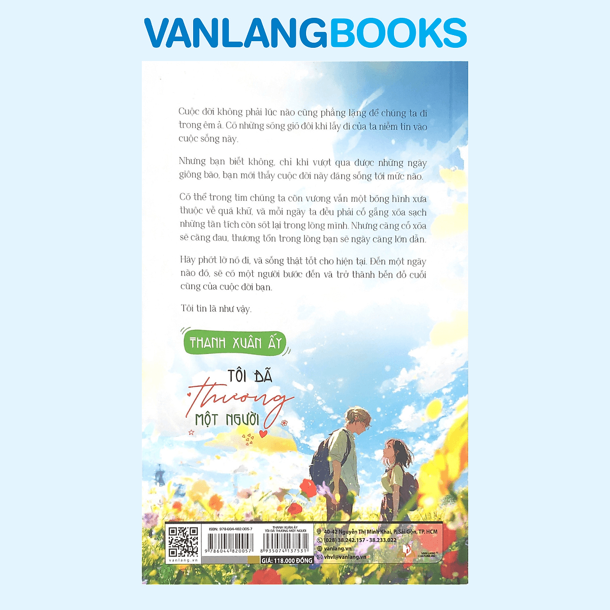 Sách Thanh Xuân Ấy Tôi Đã Thương Một Người - Tái Bản 2025 Vanlangbooks