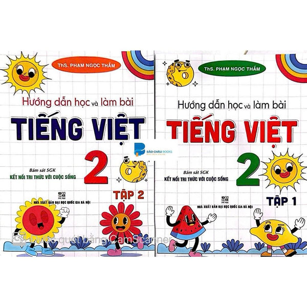 Sách- Hướng Dẫn Học Và Làm Bài Tiếng Việt 2 - Tập 1 + 2  (Bám Sát Sgk Kết Nối Tri Thức Với Cuộc Sống)