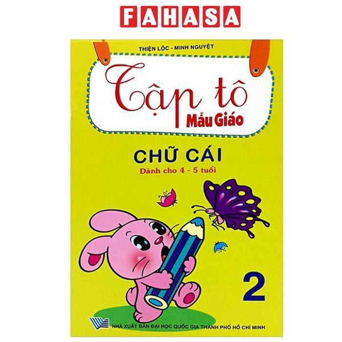 Sách - Tập Tô Mẫu Giáo - Chữ Cái - Quyển 2 (Dành Cho 4-5 Tuổi)