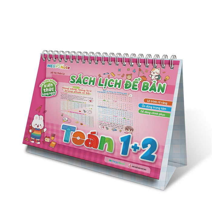 Sách Lịch Để Bàn - Tra Cứu Nhanh Kiến Thức Hàng Ngày Toán Lớp 1+2