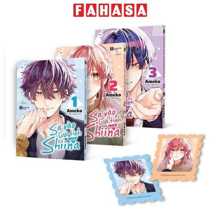 Sách - Bộ Manga - Sa Vào Lưới Tình Với Shiina: Tập 1 - 3 (Bộ 3 Tập) - Tặng Kèm 2 Sticker Tem