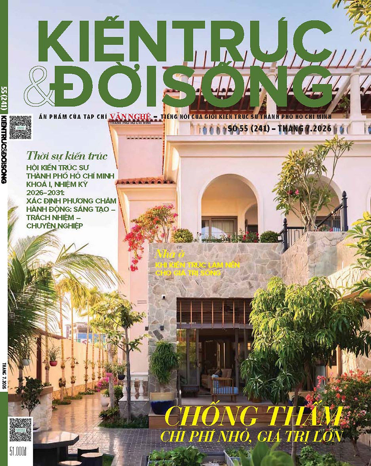 Tạp Chí Kiến Trúc Và Đời Sống Số 240 (Tháng 7-2026): Chống Thấm-Chi Phí Nhỏ Giá Trị Lớn