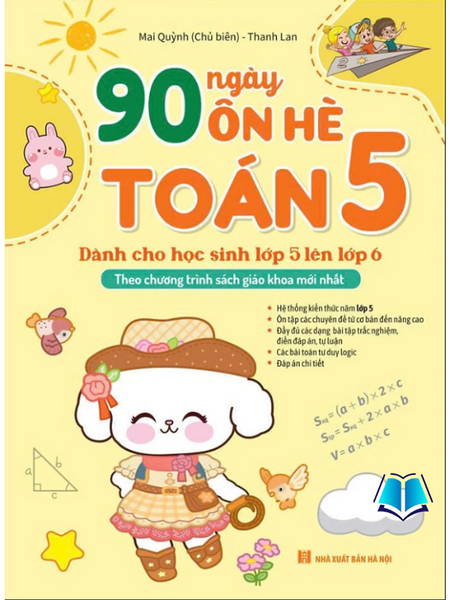 Sách - 90 Ngày Ôn Hè Toán 5 (Dành Cho Học Sinh Lớp 5 Lên Lớp 6)