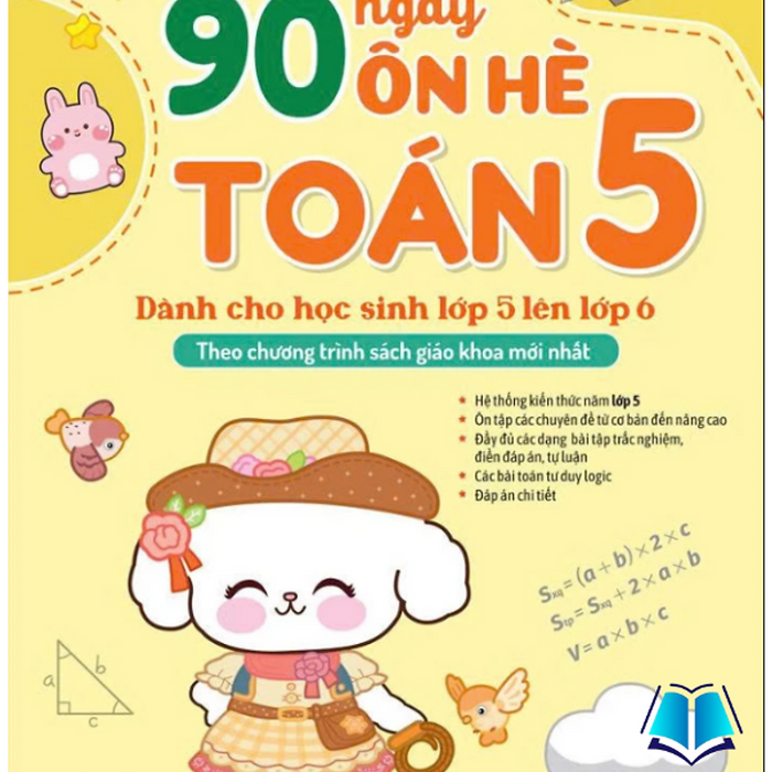 Sách - 90 Ngày Ôn Hè Toán 5 (Dành Cho Học Sinh Lớp 5 Lên Lớp 6)