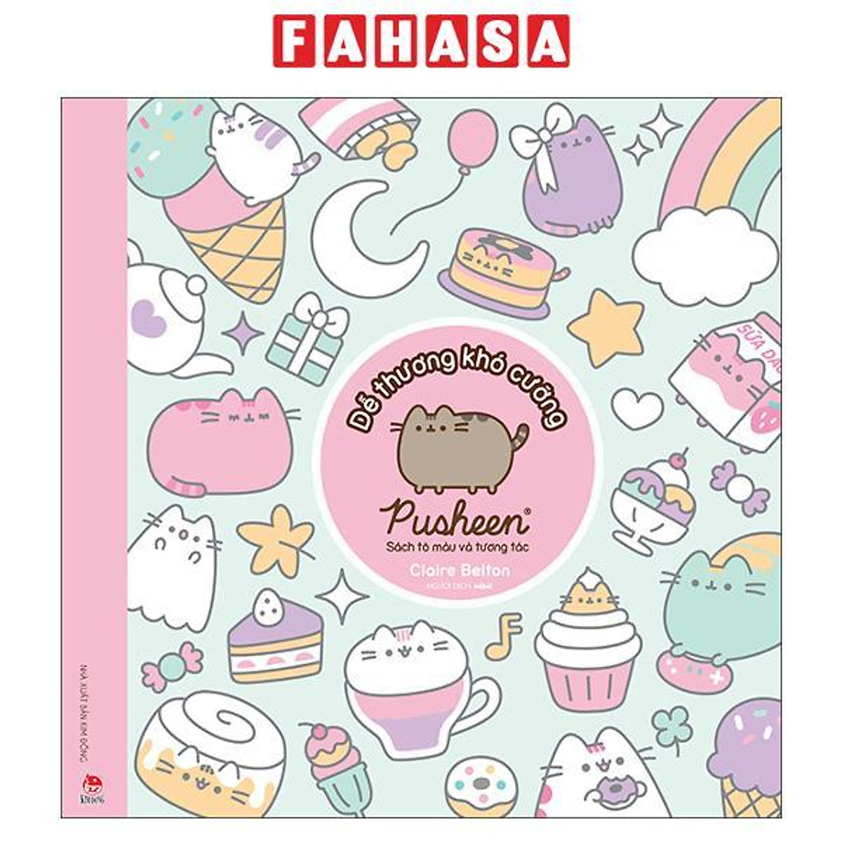 Sách - Sách Tô Màu Và Tương Tác Pusheen - Dễ Thương Khó Cưỡng