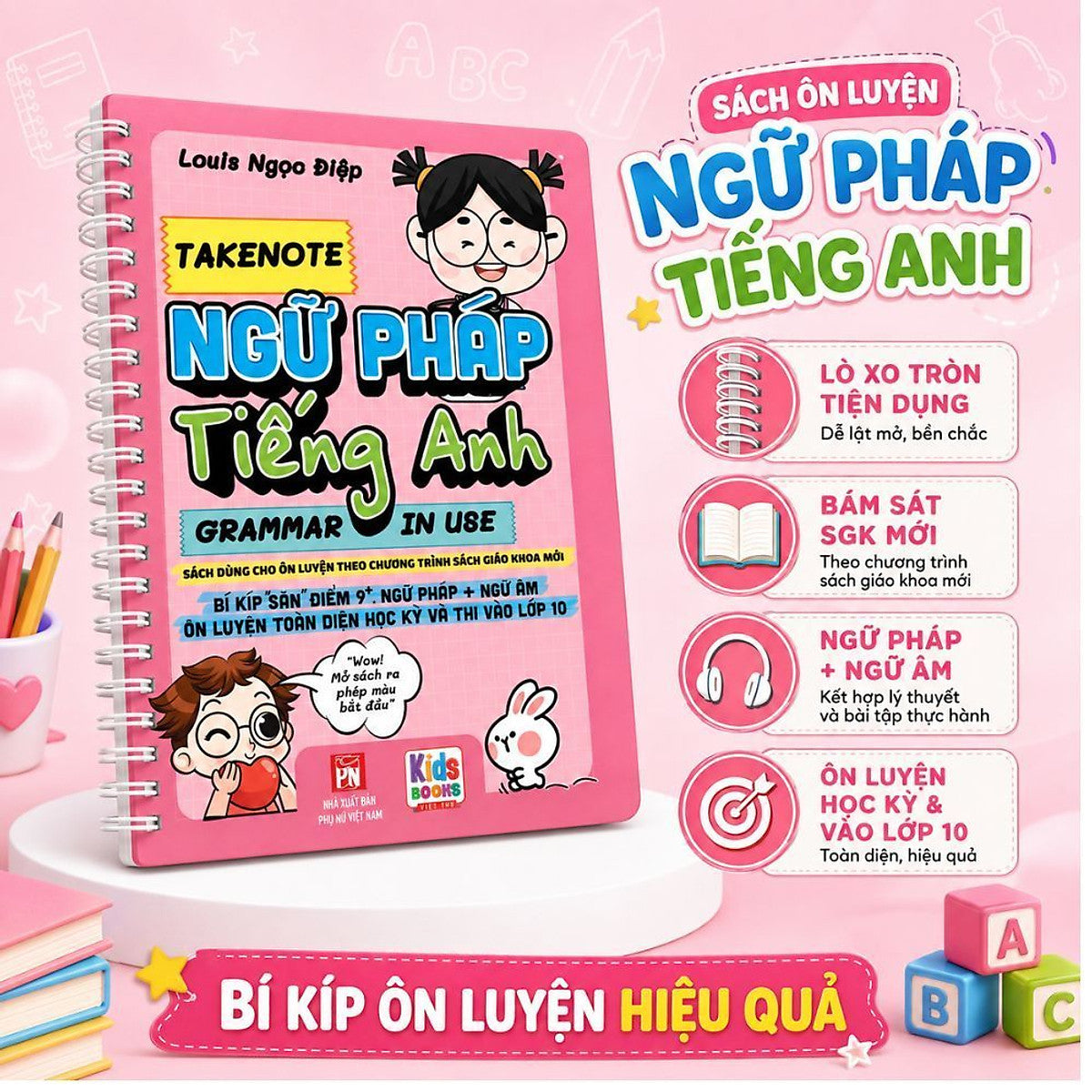 Sách Takenote Ngữ Pháp Tiếng Anh Grammar In Use, Ôn Luyện Theo Chương Trình Sgk Mới - Vt