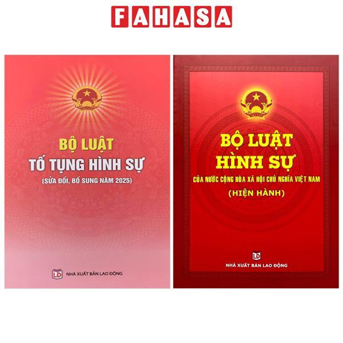 Sách - Bộ Sách Bộ Luật Tố Tụng Hình Sự (Sửa Đổi, Bổ Sung Năm 2025) + Bộ Luật Hình Sự Của Nước Cộng Hòa Xã Hội Chủ Nghĩa Việt Nam (Hiện Hành) (Bộ 2 Cuốn)