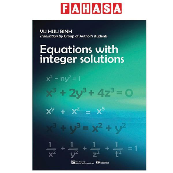 Sách - Equations With Integer Solutions