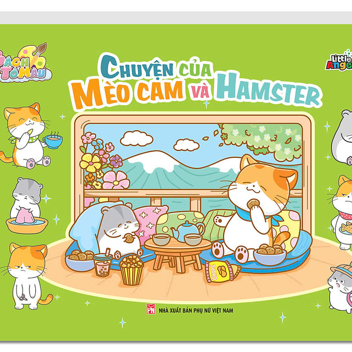 Sách Tô Màu - Chuyện Của Mèo Cam Và Hamster