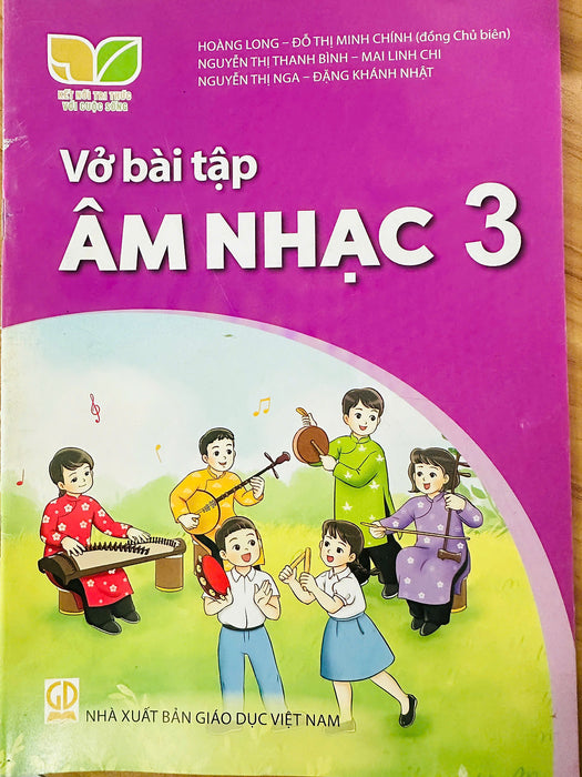 Sách Vở Bài Tập Âm Nhạc 3- Kết Nối Tri Thức Với Cuộc Sống (Kèm Bìa Nilong Bọc Sách, Nhãn Tên)