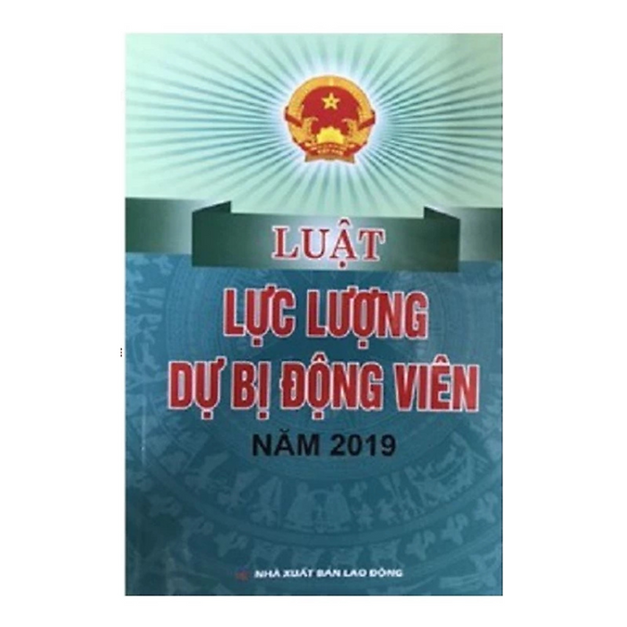 Sách Luật Lực Lượng Dự Bị Động Viên Năm 2019