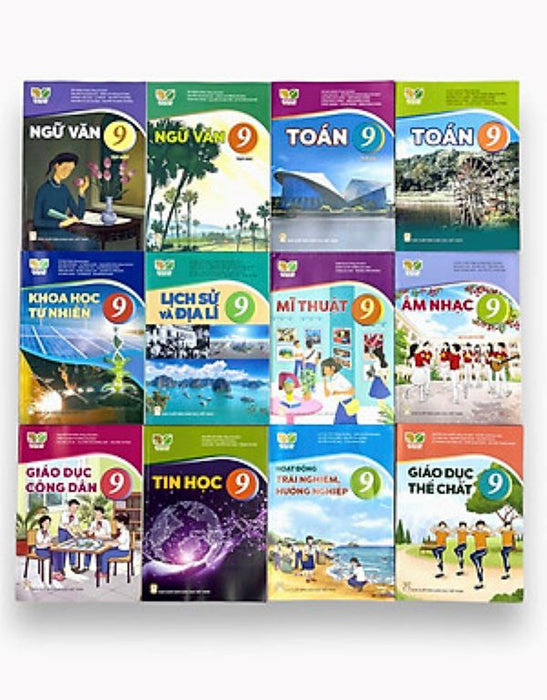 Bộ Sách Giáo Khoa Lớp 9- Kết Nối Tri Thức Với Cuộc Sống (12 Quyển- Kèm Bìa Nilong Bao Sách)