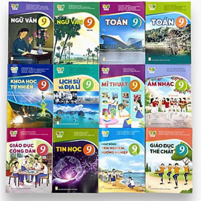 Bộ Sách Giáo Khoa Lớp 9- Kết Nối Tri Thức Với Cuộc Sống (12 Quyển- Kèm Bìa Nilong Bao Sách)