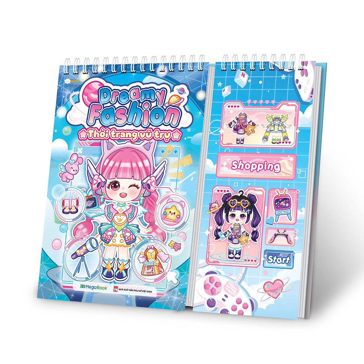 Dreamy Fashion - Thời Trang Vũ Trụ (Bóc Dán Hơn 200+ Sticker Sáng Tạo Cho Bé Gái)