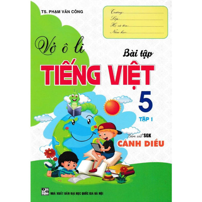 Sách - Vở Ô Li Bài Tập Tiếng Việt 5 - Tập 1 (Bám Sát Sgk Cánh Diều) (Ha-Mk)