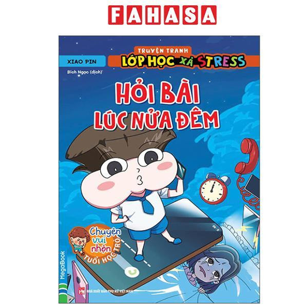 Sách - Truyện Tranh Lớp Học Xả Stress - Hỏi Bài Lúc Nửa Đêm