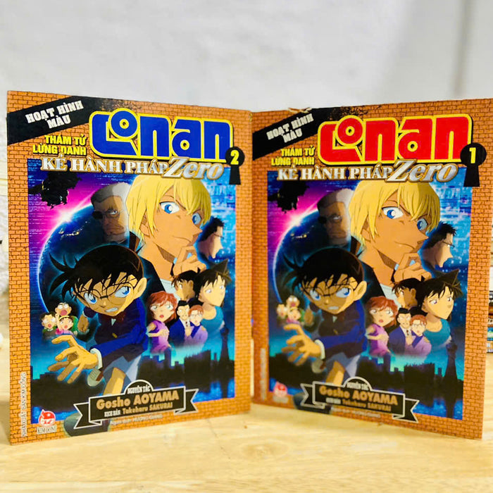 Truyện Tranh Thám Tử Lừng Danh Conan Hoạt Hình Màu: Kẻ Hành Pháp Zero Full 2 Tập (Chang Book)