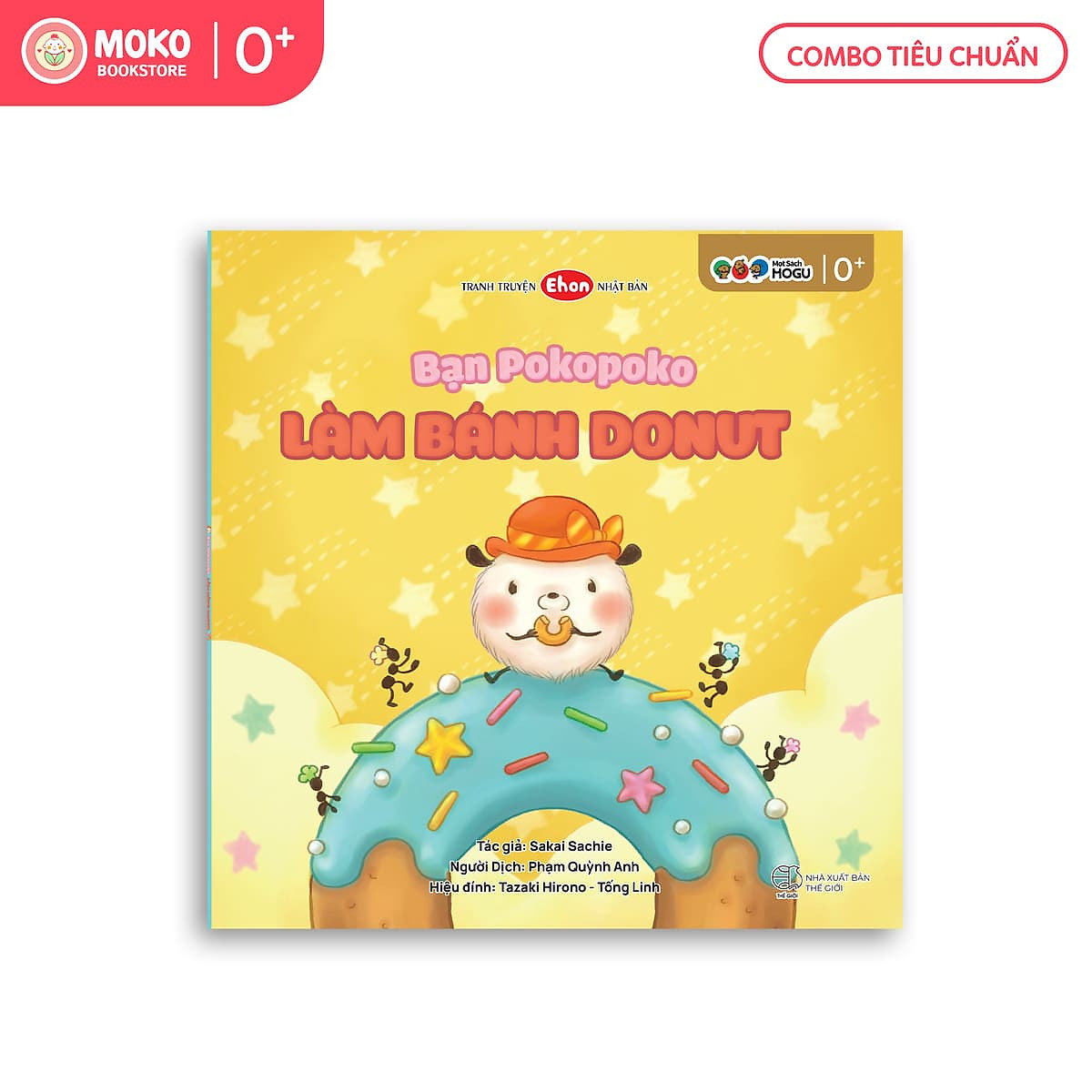 Truyện Ehon Bé 1-2-3 Tuổi - Bạn Poko Poko Làm Bánh Donut