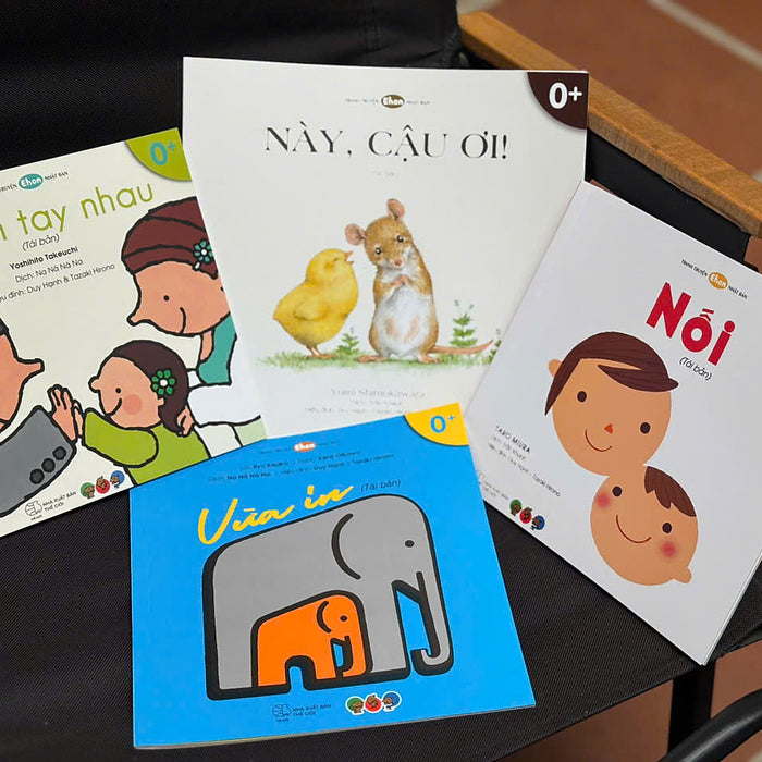 Bộ 4 Cuốn Truyện Tranh Ehon Nhật Bản – Chạm Tay Nào, Này, Cậu Ơi, Nối, Vừa In – Taro Miura – Trần Khanh Dịch – Mọt Sách Mogu