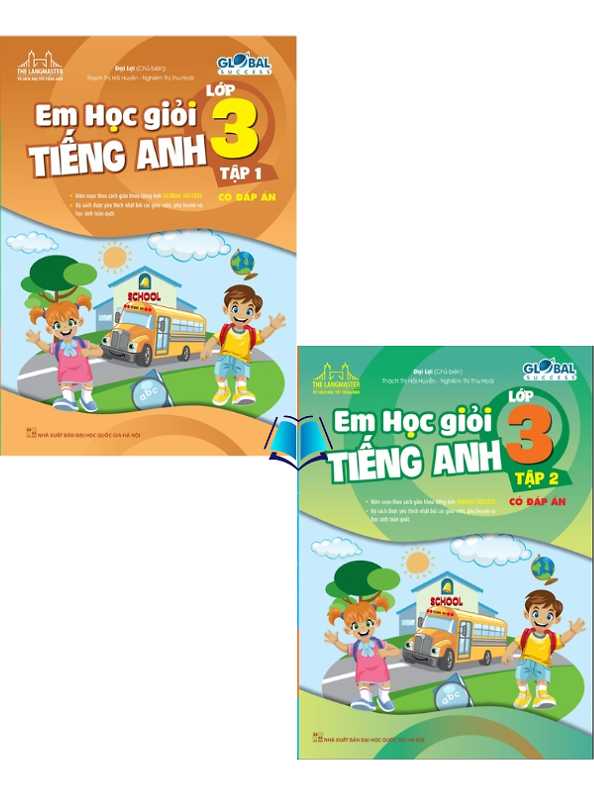 Sách - Em Học Giỏi Tiếng Anh Lớp 3 Tập 1 + 2 - Có Đáp Án ( Global Success )