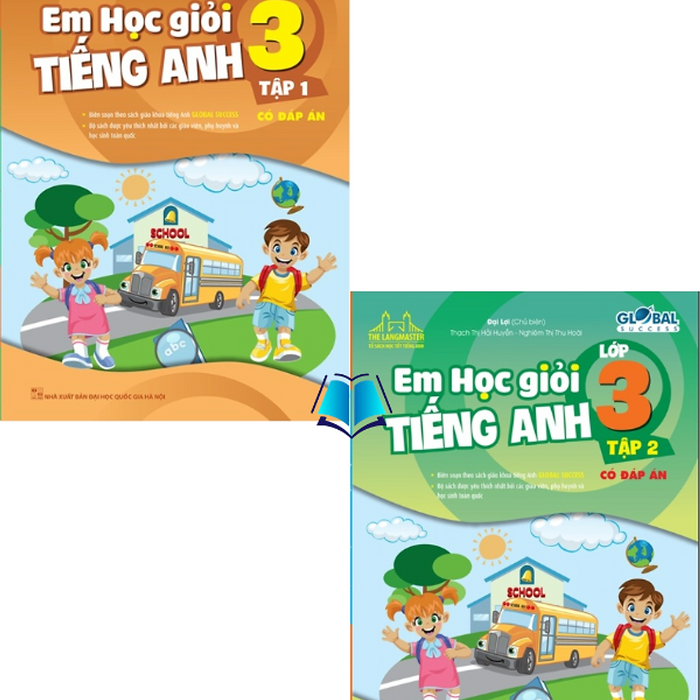 Sách - Em Học Giỏi Tiếng Anh Lớp 3 Tập 1 + 2 - Có Đáp Án ( Global Success )
