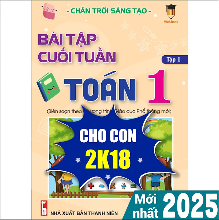 Sách - Bài Tập Cuối Tuần Toán 1 Chân Trời Sáng Tạo (Học Kì 1) Vietjack