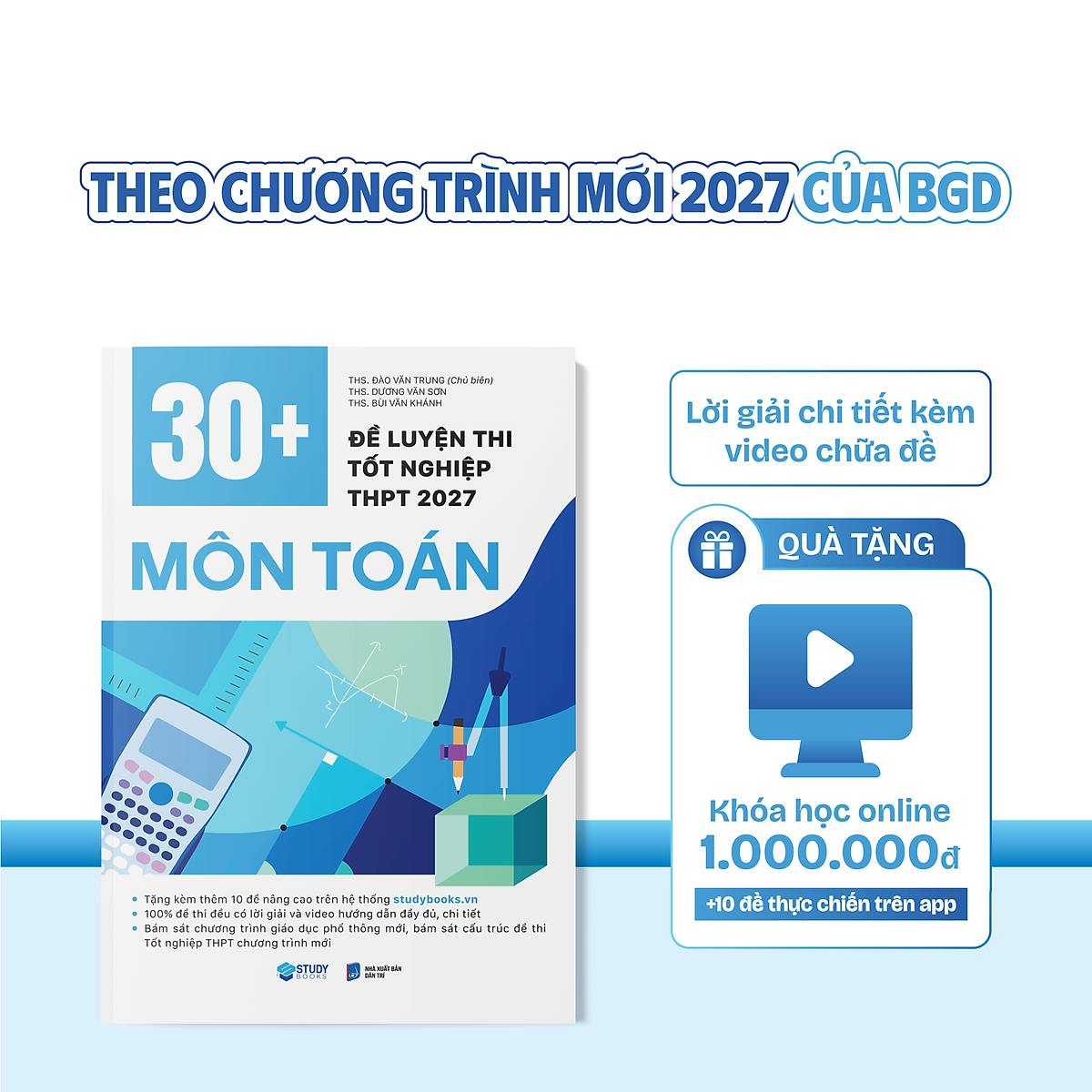30+ Đề Luyện Thi Tốt Nghiệp Thpt 2027 Môn Toán + Tặng Khóa Học Trị Giá 1 Triệu - Bản Quyền