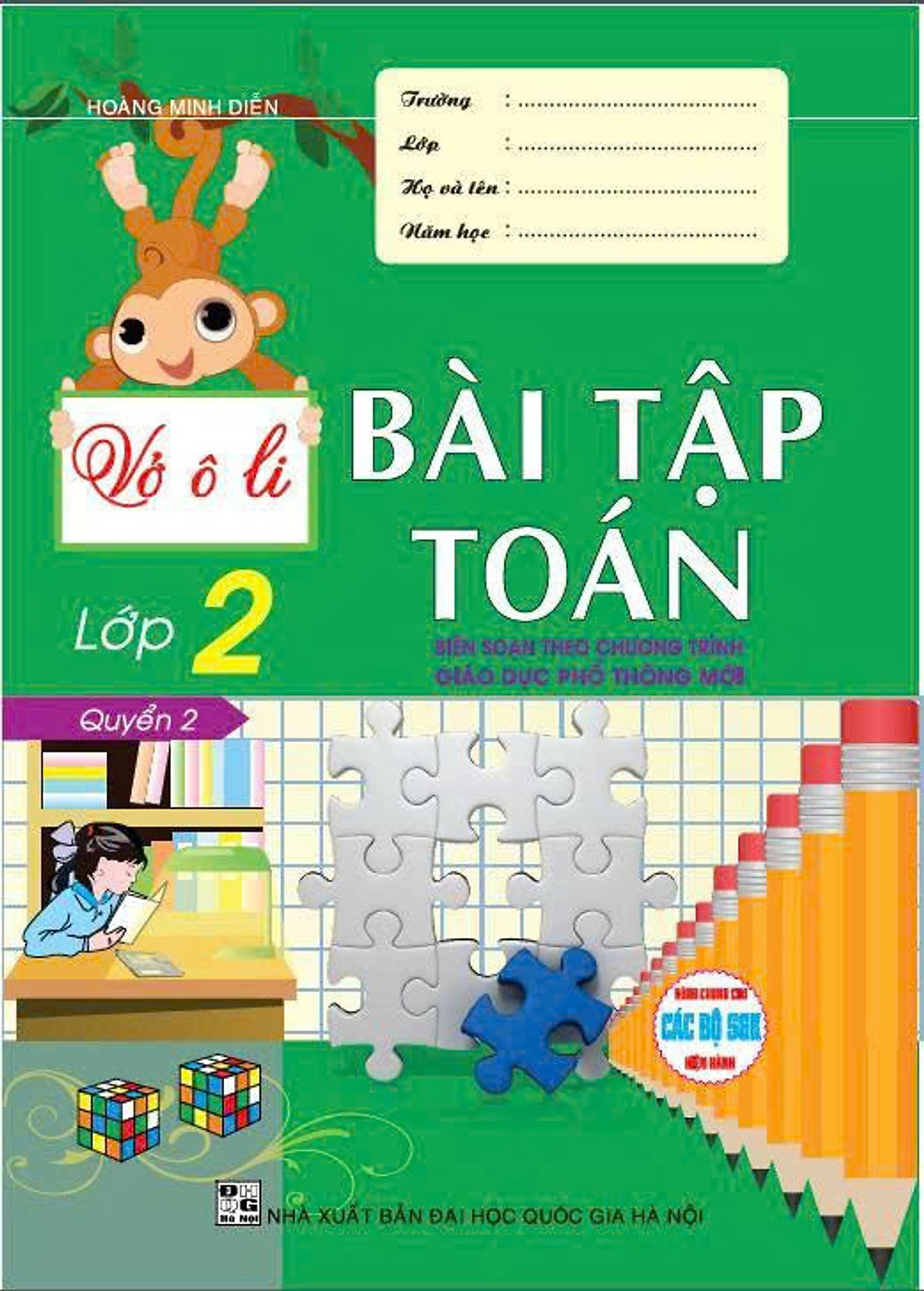 Sách - Vở Ô Li Bài Tập Toán Lớp 2 - Quyển 2 (Biên Soạn Theo Chương Trình Giáo Dục Phổ Thông Mới) - Ha