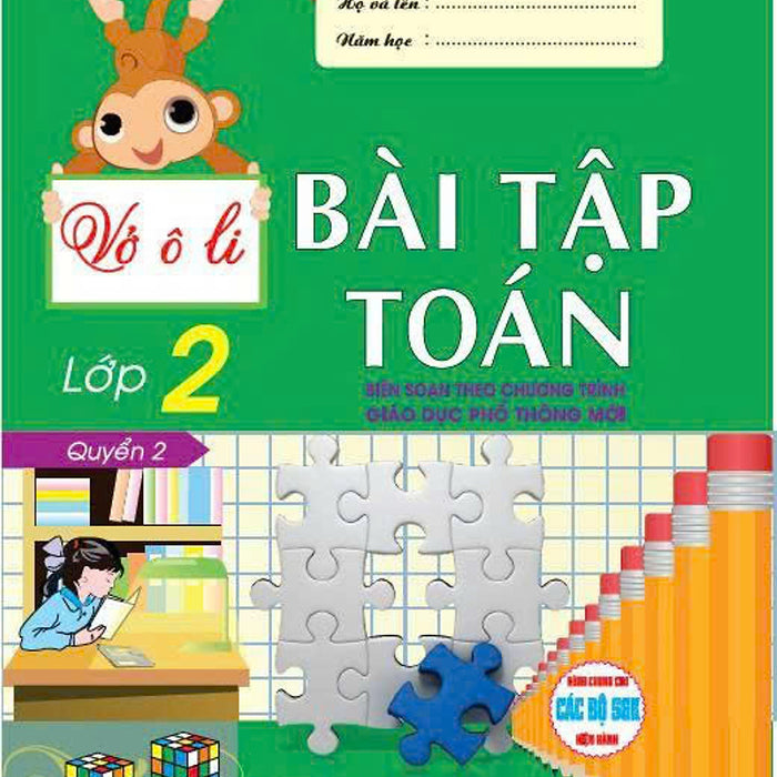 Sách - Vở Ô Li Bài Tập Toán Lớp 2 - Quyển 2 (Biên Soạn Theo Chương Trình Giáo Dục Phổ Thông Mới) - Ha