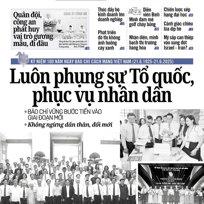 Nhật Báo Người Lao Động Từ Ngày 16-06-2025 Đến 22-06-2025