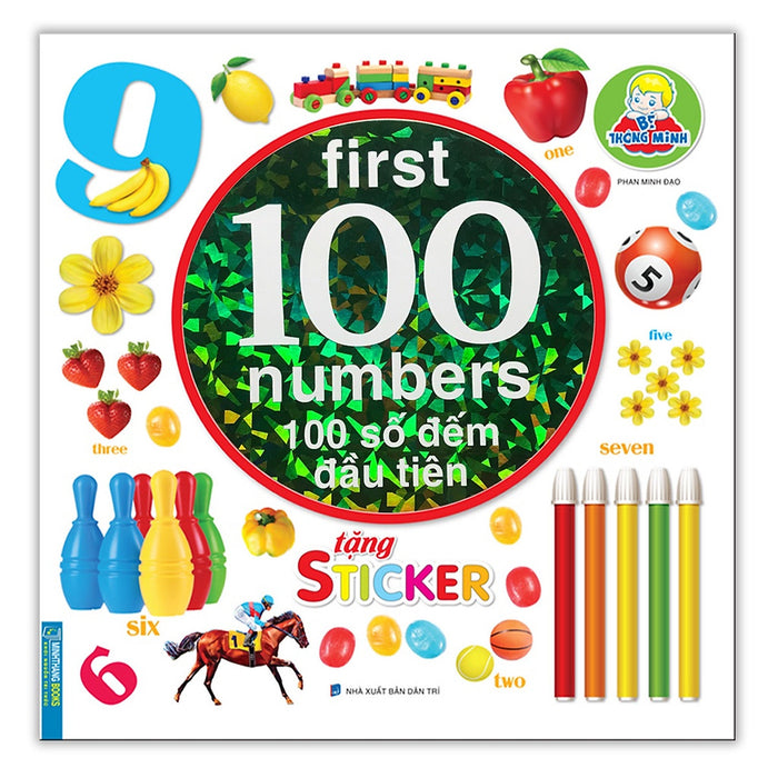 Sách - Bé Thông Minh First 100 Number - 100 Số Đếm Đầu Tiên (Tặng Sticker)