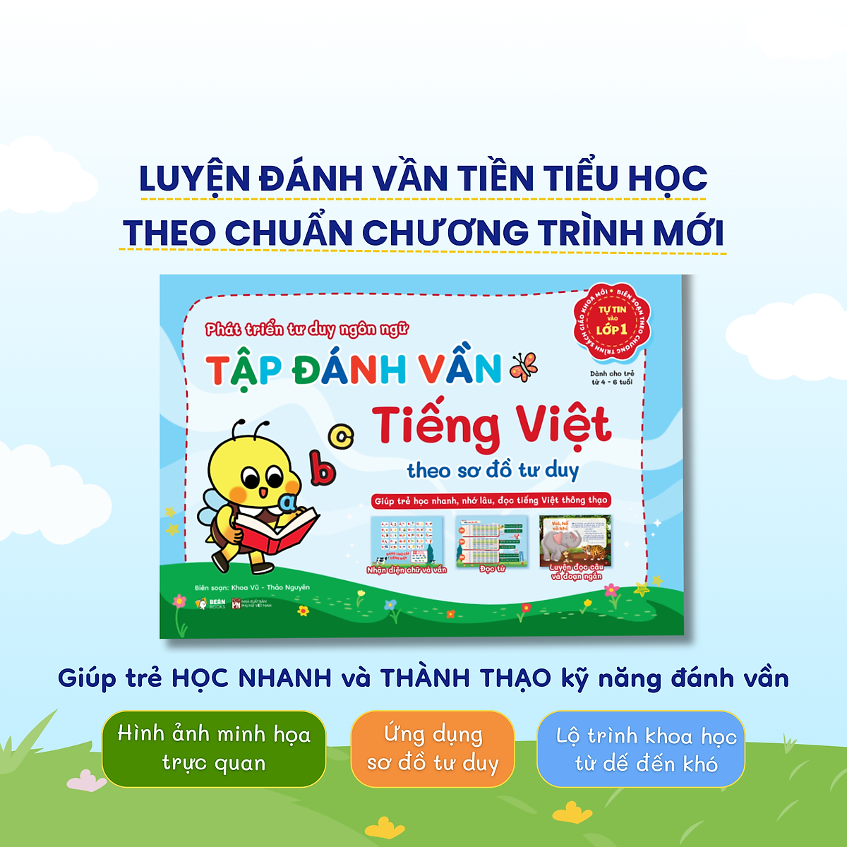 Sách Tập Đánh Vần Tiếng Việt Theo Sơ Đồ Tư Duy