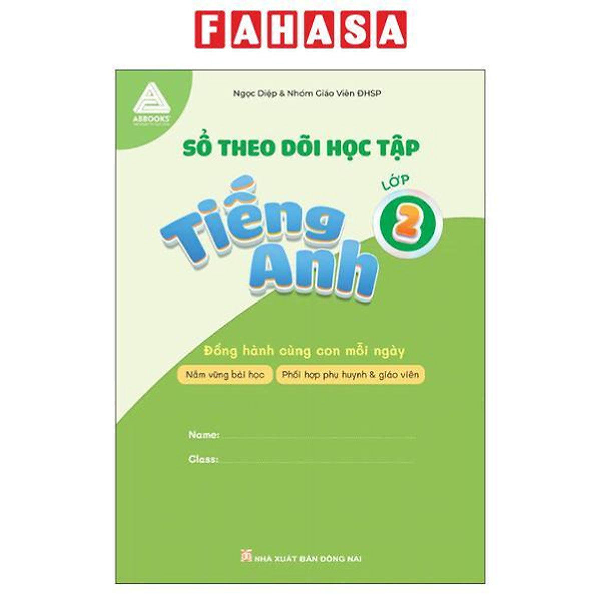 Sách - Sổ Theo Dõi Học Tập - Tiếng Anh Lớp 2 - Đồng Hành Cùng Con Mỗi Ngày