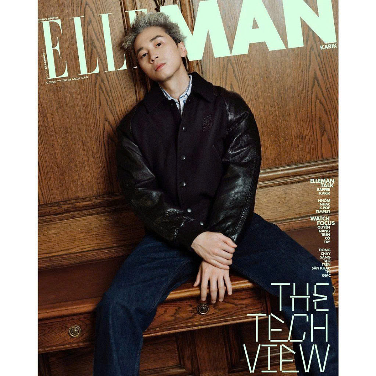 Tạp Chí Phái Mạnh Elle Man Tháng 1/2026 - The Tech View - Bìa Karik - An Thư Book