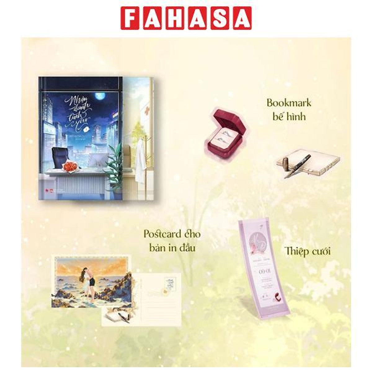 Sách - Bộ Sách Nhân Danh Tình Yêu - Tập 1 + Tập 2 (Bộ 2 Tập) - Tặng Kèm Bookmark Bút Máy Bế Hình + Bookmark Hộp Nhẫn Bế Hình + Thiệp Cưới