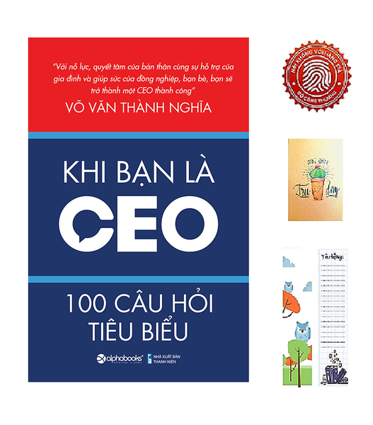 Khi Bạn Là Ceo – 100 Câu Hỏi Tiêu Biểu (Tặng Kèm Sổ Tay Xương Rồng + Bookmark Cú Mèo)