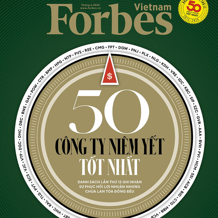 Top 50 Công Ty Niêm Yết 2024 - Tạp Chí Forbes Việt Nam Số 130 (Tháng 06.2024)