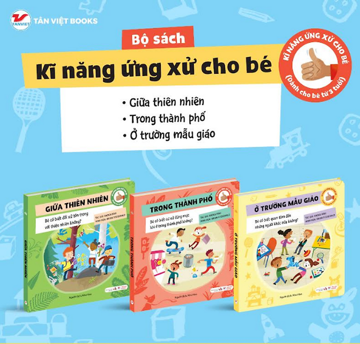 Sách Kĩ Năng Ứng Xử Cho Bé (3 Cuốn)