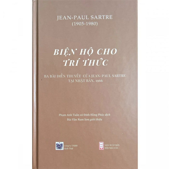 Biện Hộ Cho Trí Thức - Ba Bài Diễn Thuyết Của Jean-Paul Sartre Tại Nhật Bản Năm 1966
