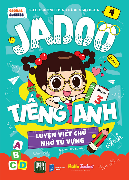 Sách - Jadoo Luyện Viết Chữ, Nhớ Từ Vựng Tiếng Anh (Tập 1-5)