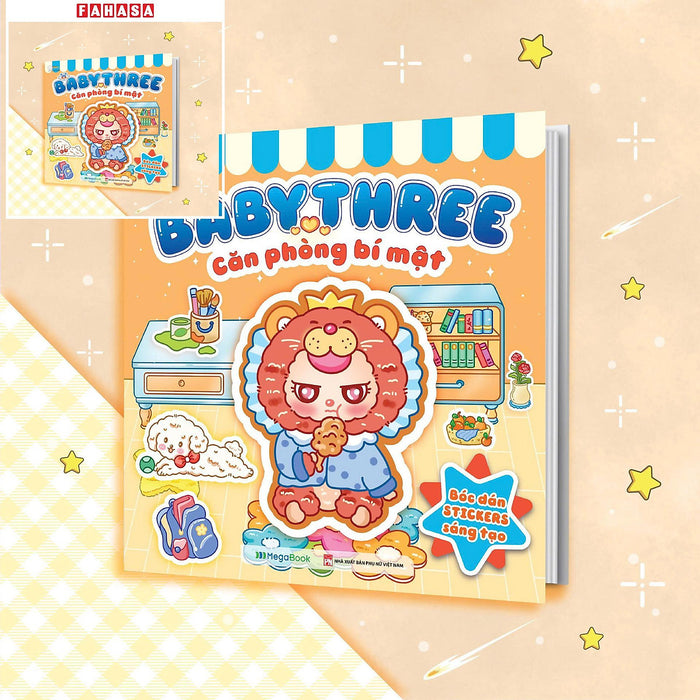 Sách - Baby Three - Căn Phòng Bí Mật - Bóc Dán Stickers Sáng Tạo