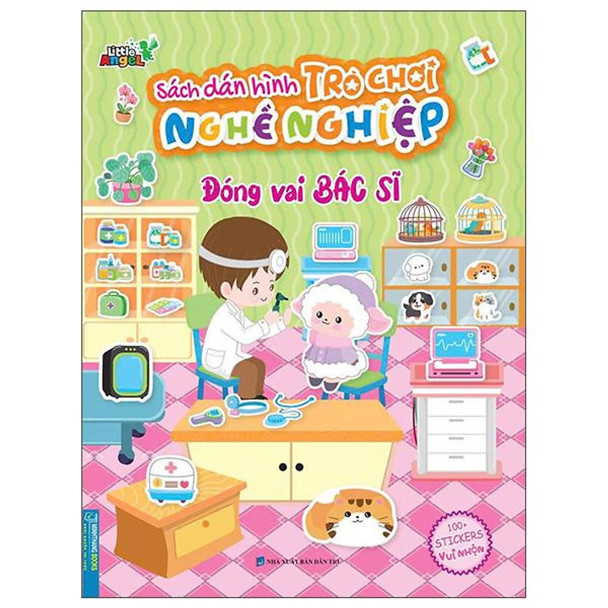 Sách - Sách Dán Hình Trò Chơi Nghề Nghiệp - Đóng Vai Bác Sĩ