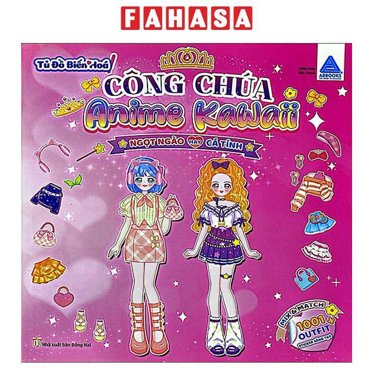 Sách - Tủ Đồ Biến Hoá - Công Chúa Anime Kawaii - Ngọt Ngào Hay Cá Tính