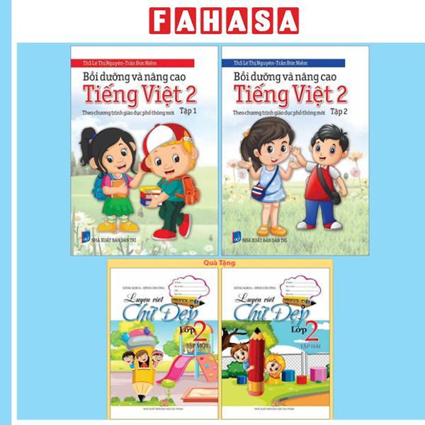 Sách - Bộ Sách Bồi Dưỡng Và Nâng Cao Tiếng Việt 2 - Theo Chương Trình Gdpt Mới - Tập 1 + Tập 2 (Bộ 2 Cuốn) - Tặng Kèm Sách Luyện Viết Chữ Đẹp Lớp 2 - Tập 1 + Tập 2