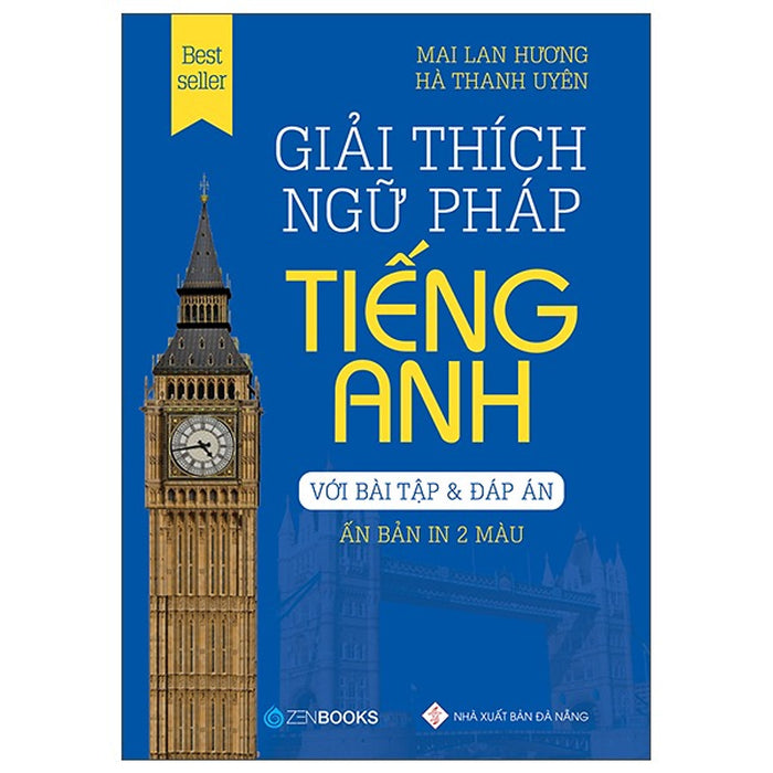 Giải Thích Ngữ Pháp Tiếng Anh (Phiên Bản In 2 Màu) - Bìa Xanh