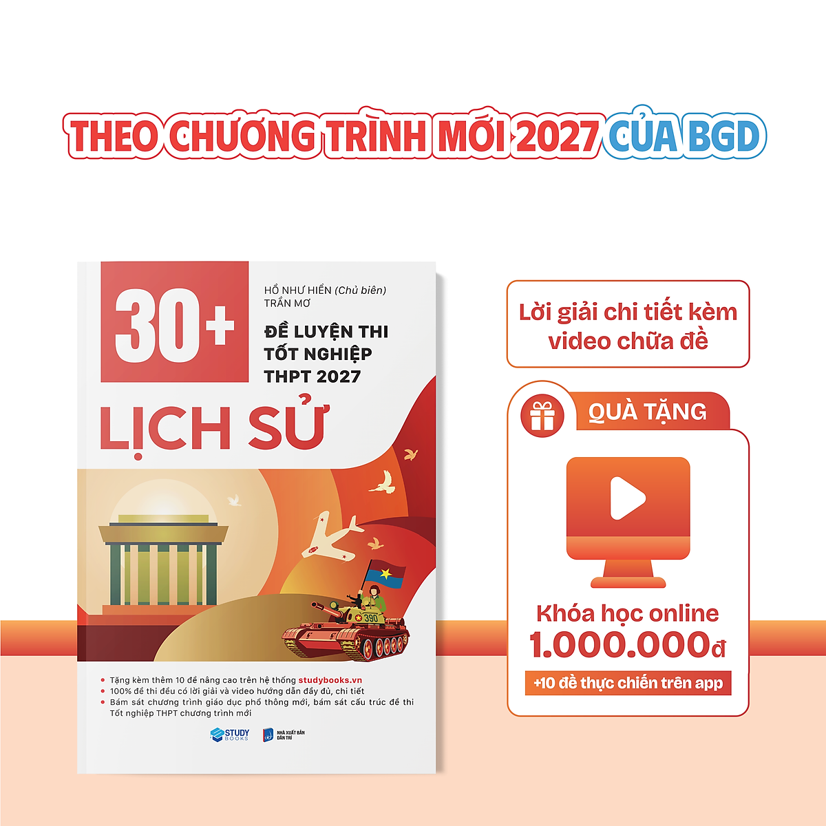 30+ Đề Luyện Thi Tốt Nghiệp Thpt 2027 Môn Lịch Sử + Tặng Khóa Học Trị Giá 1 Triệu - Bản Quyền