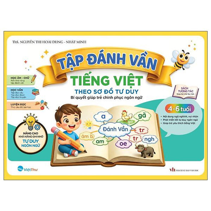 Sách - TậP ĐáNh VầN TiếNg ViệT Theo Sơ Đồ Tư Duy - Bí QuyếT GiúP Trẻ Chinh PhụC Ngôn Ngữ